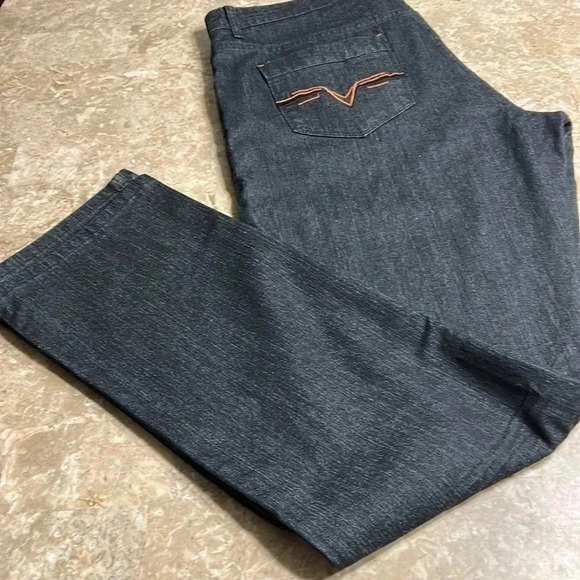 Y2K, VTG, ORANGE RIVER ,NWT men black jeans 40x33,relax fit ,zipper TOM STYLE - Picture 3 of 14